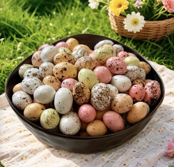 Изображение Драже шоколадные перепелиные яйца (с арахисом), 50 гр